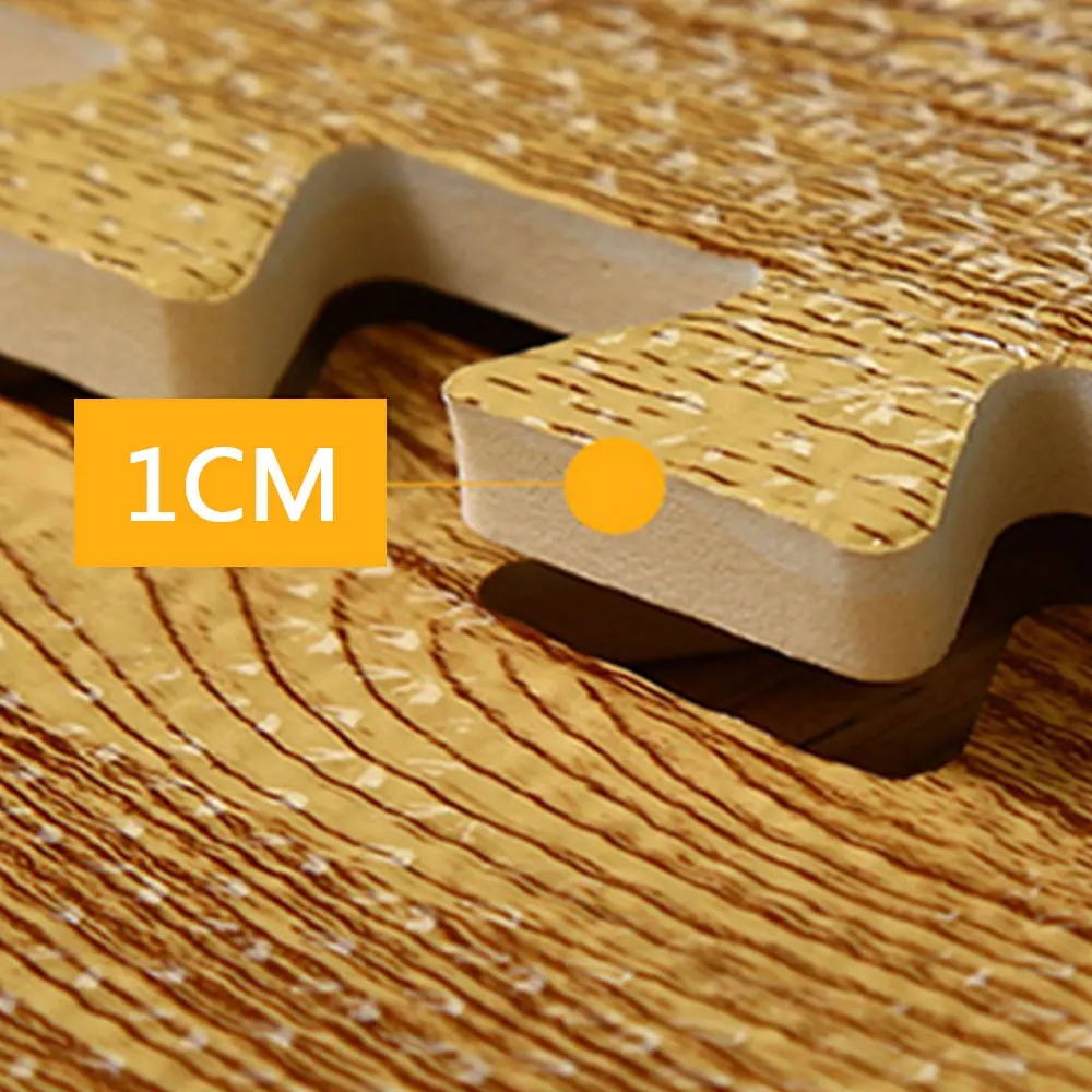 Коврик-светильник цветной коврик для игр имитация деревянного пола 30X30 см EVA