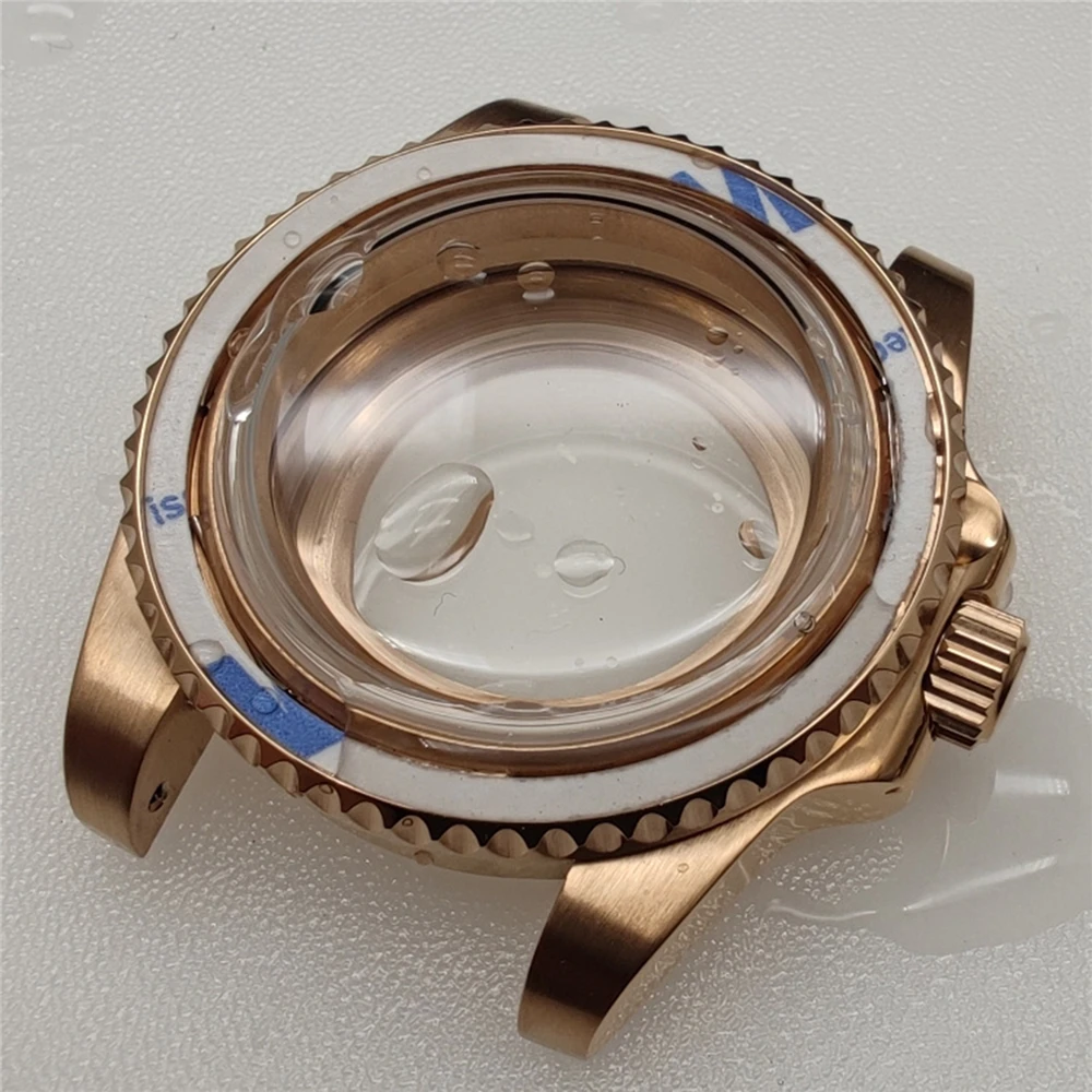 Bubble Mirror 41mm Watch Case for NH35A Movement Diving Yacht Shell Hardened Convex Case for NH35 NH36 NH39 NH38