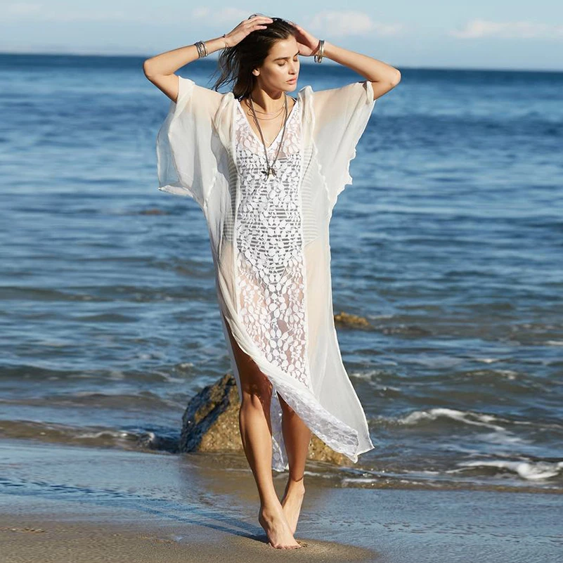 Повседневное Кружевное платье макси стильные модные сексуальные женские