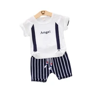 new summer baby boy girls cartoon clothes children cotton t shirt shorts 2pcssets toddler casual costume kids trendy tracksuits
