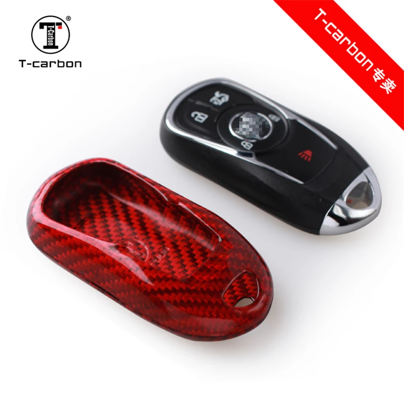 

Car Styling Real Carbon Fiber Protection Key Case Cover for OPEL Astra Buick ENCORE ENVISION NEW LACROSSE Rings Protect Shell