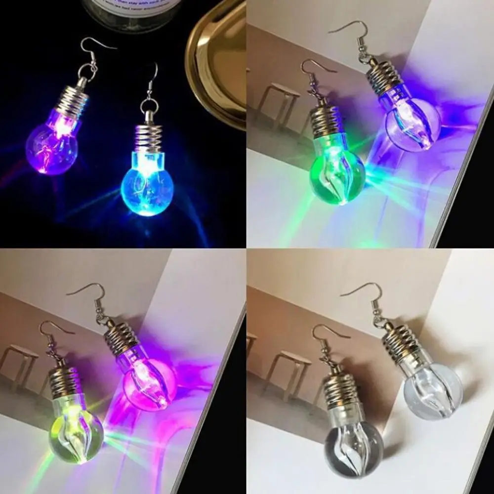 Красосветильник светодиодные лампочки светящиеся серьги забавные панковские