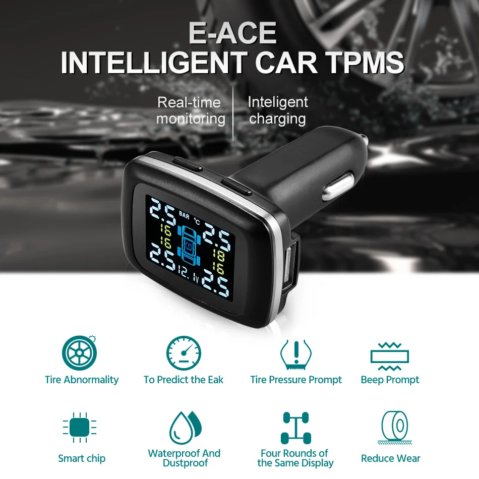 E-ACE в шинах автомобиля Давление мониторинга Системы датчики шины