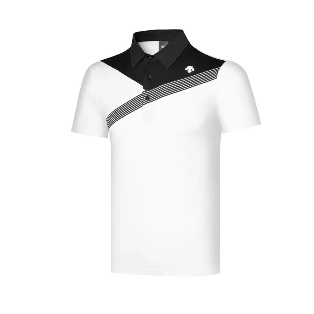 C 2020 new DESCENT men's short sleeve sportswear breathable polo shirt golf 3 colors clothing | Спорт и развлечения