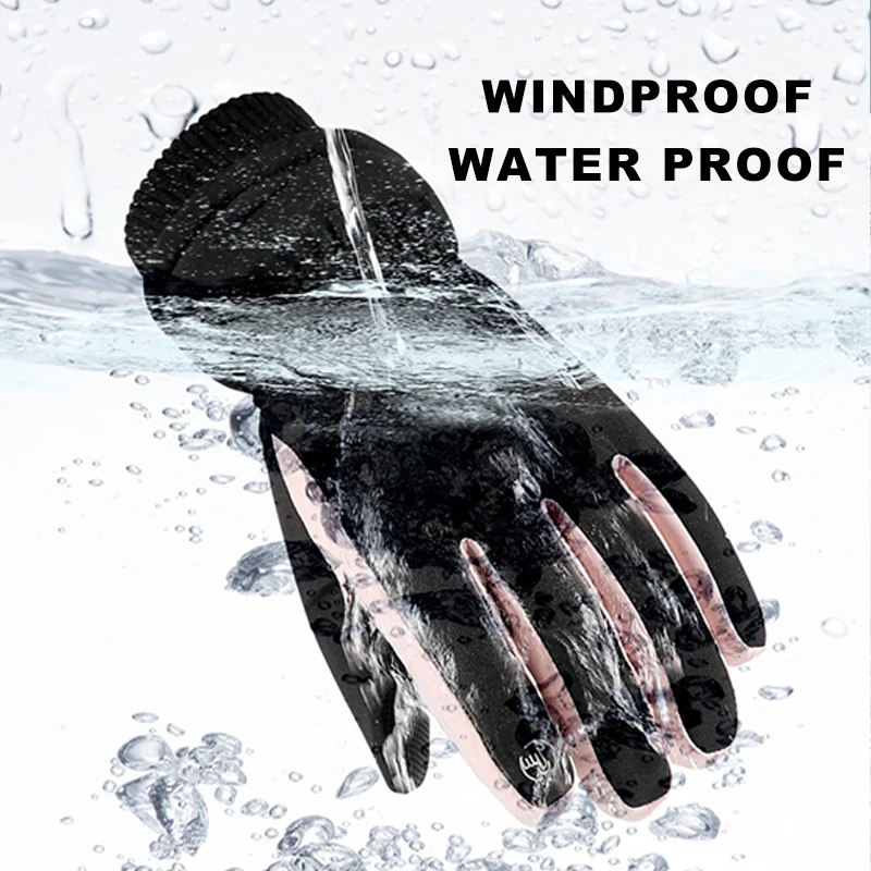 

New Winter Gloves Unisex Fashion Thicken Ski Outdoor Sports Gloves