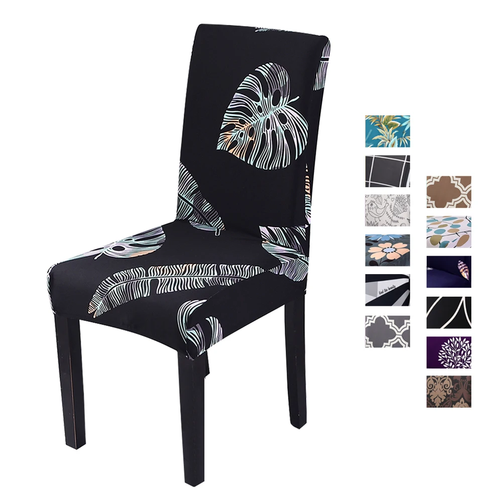 Hoomall 1 шт. чехол для стула с цветочным принтом современный сидений на кухне чехлы