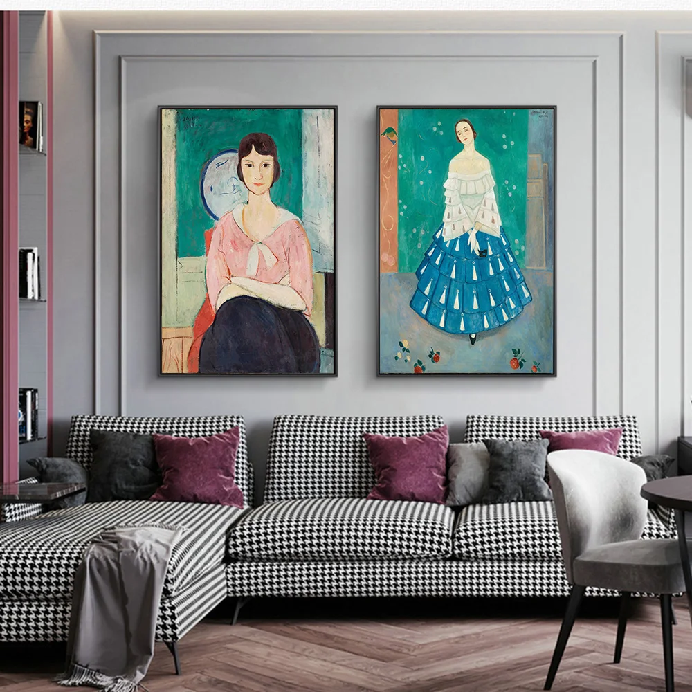 Картина в виде классической женщины дневного света плакат печатные настенные