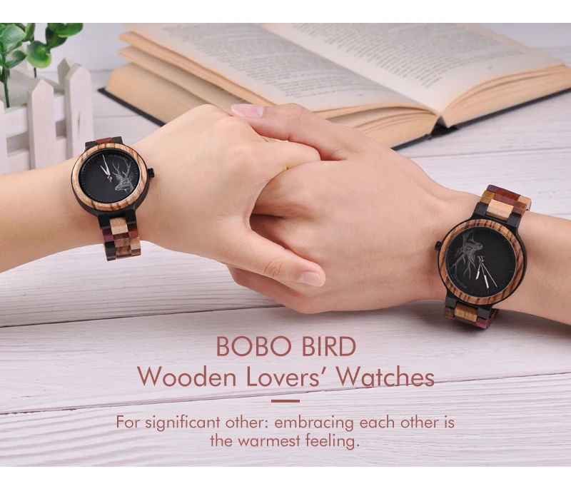 BOBO BIRD Lover деревянные часы Уникальный роскошный дизайн с деревянный ремешок японский кварцевые наручные часы мужские relogio J-P14-3
