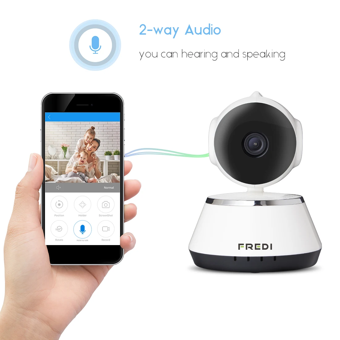 IP камера FREDI 720P для домашней системы безопасности МП Wi Fi беспроводная сетевая