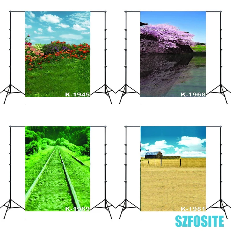 

Beautiful Blue Sky Meadow Flower Scenery Picture Photography Backdrop Adults Child Studio Decorate Shot Wedding Photo Background