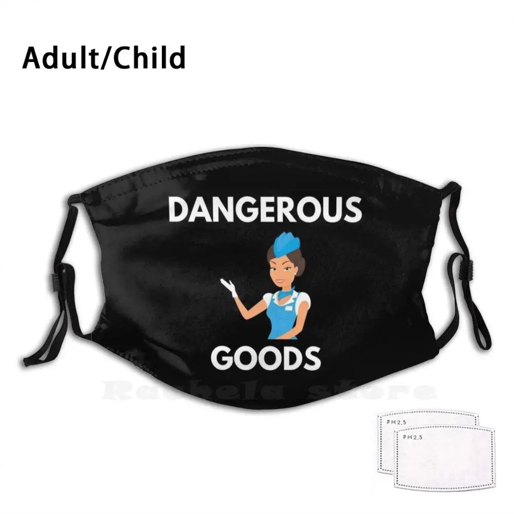 

Опасные товары, Забавный принт, многоразовый фильтр, маска для лица, авиационный самолет, самолет, летательный аппарат, летающие пилоты