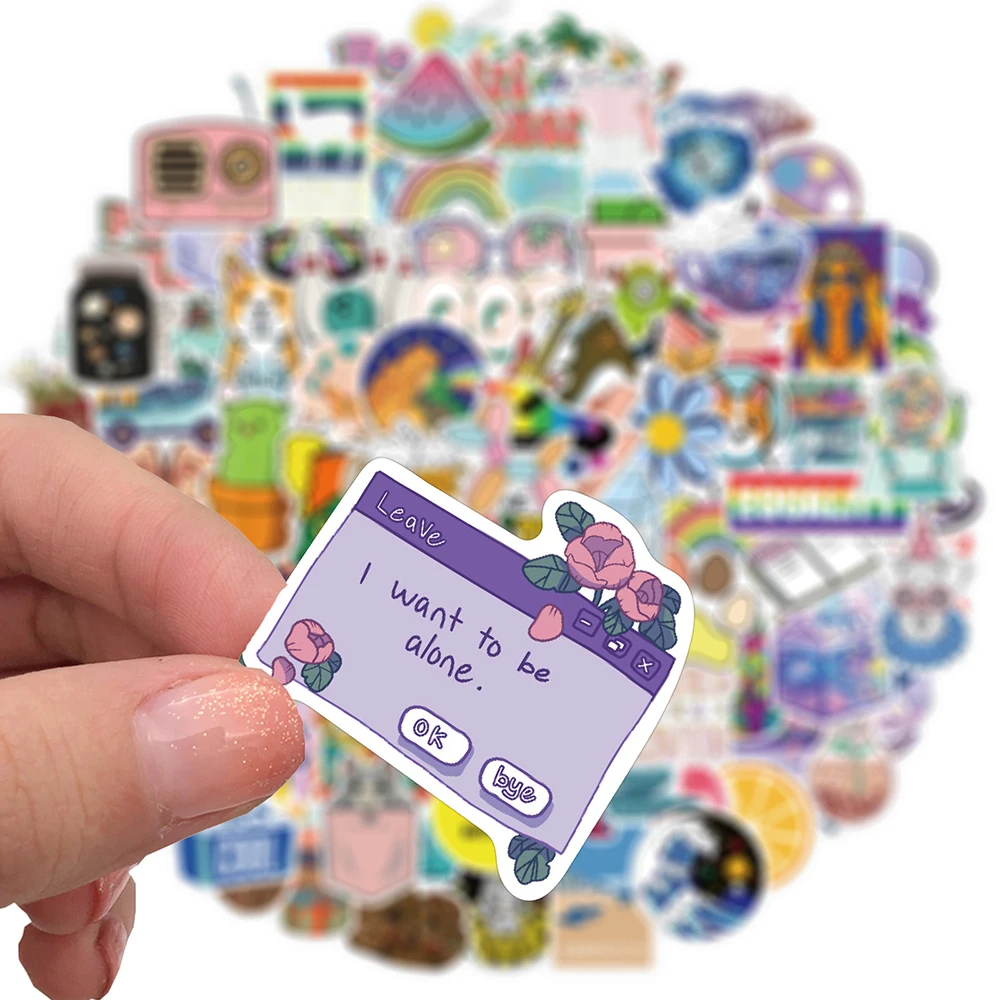 100 шт милые мультяшные граффи