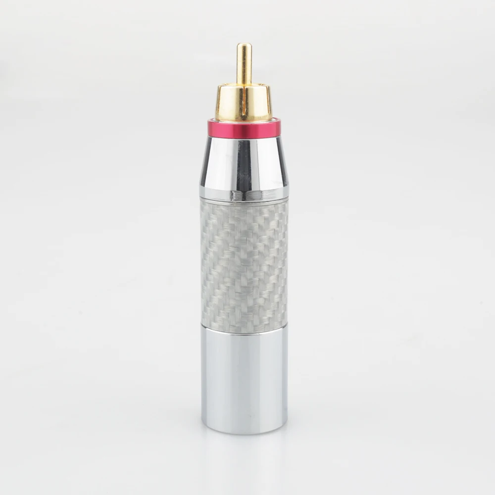 Сбалансированный штекер из углеродного волокна XLR RCA Hi Fi 3 контактный гнездовой