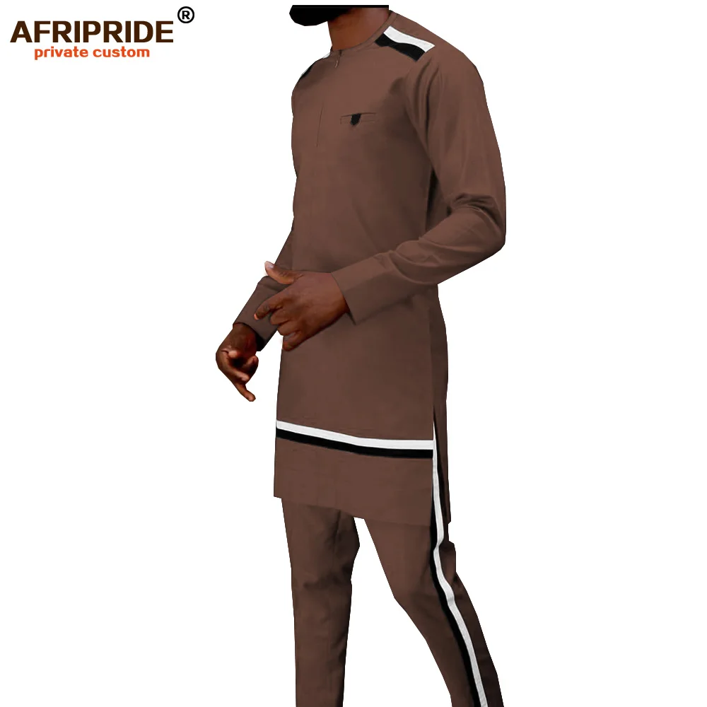 2019 мужской спортивный костюм африканский дашики пальто и блузка с длинным