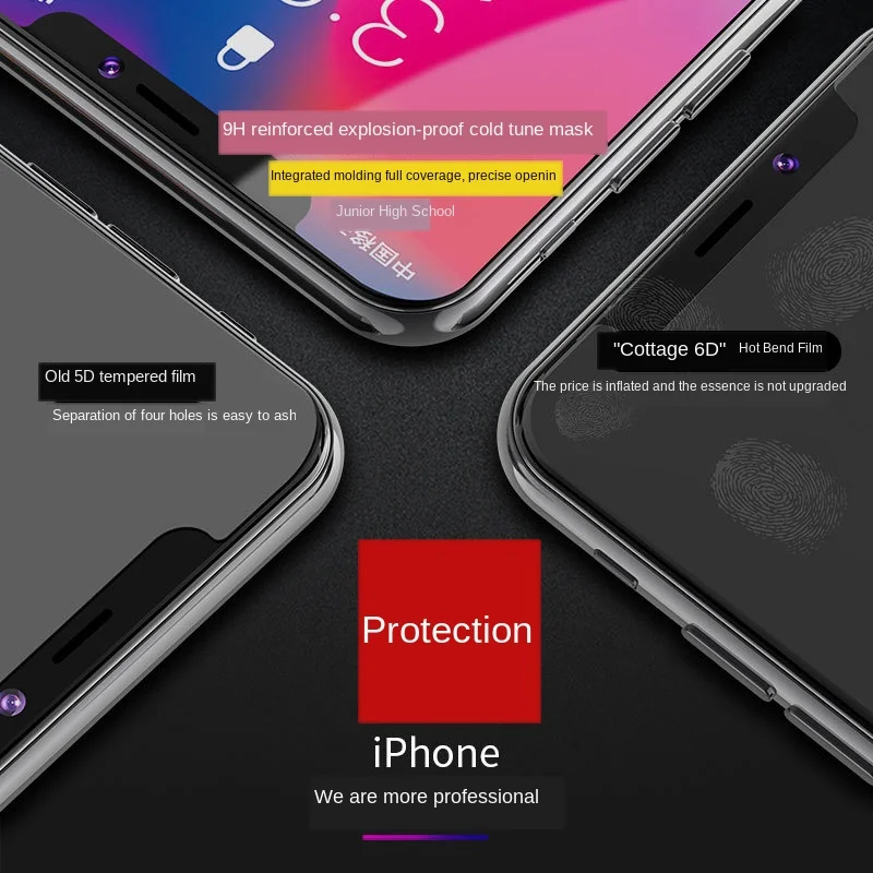 3 шт полное покрытие Закаленное стекло пленка на iphone 6 7 8 xr xs закаленное для XSmax 11