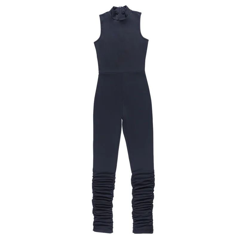 

hirigin Sexy Club Jumpsuit Women Elegance Fall Outfits 2020 Sleeveless Romper Stacked Leggings One Piece Outfit Femme