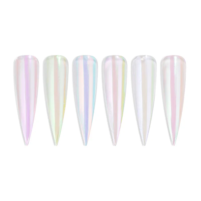 Multicolor Beautiful Dipping Nail Powders Base Coat Gradient Natural Color Art Decorations 6 Colors Glitter n | Красота и здоровье