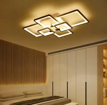 

Acrylic lamp bedroom living room lamp gloss chandelier lighting AC85-265V modern LED ceiling chandelier