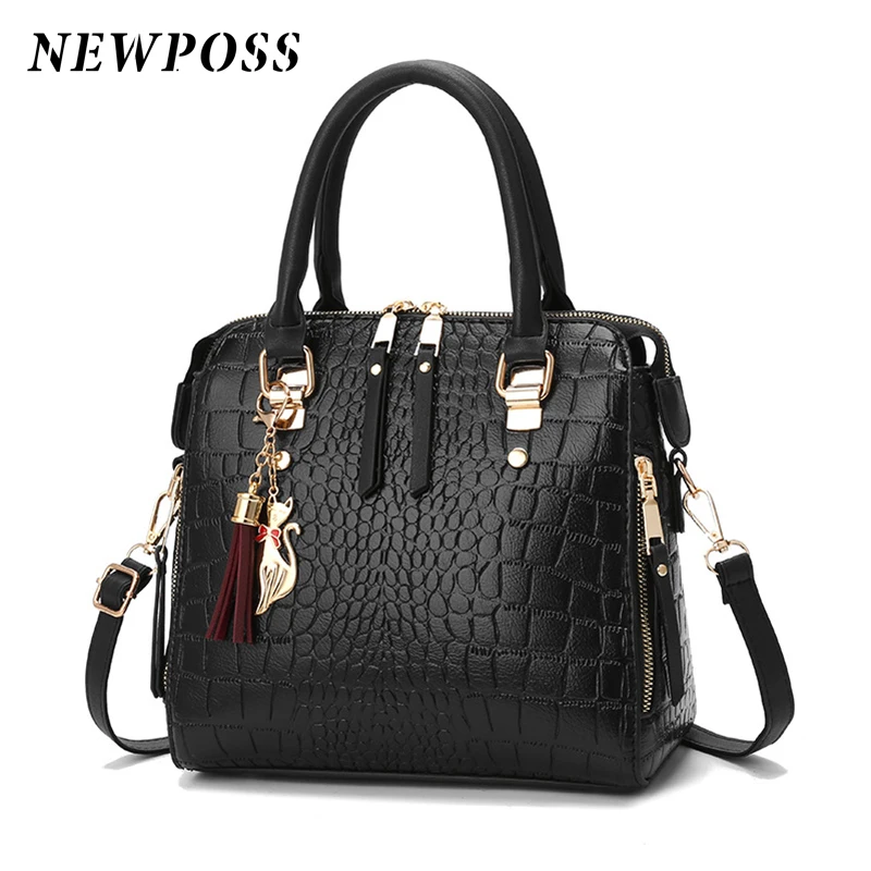 Newposs модная сумка с узором под крокодиловую кожу для женщин 2021 новая через плечо