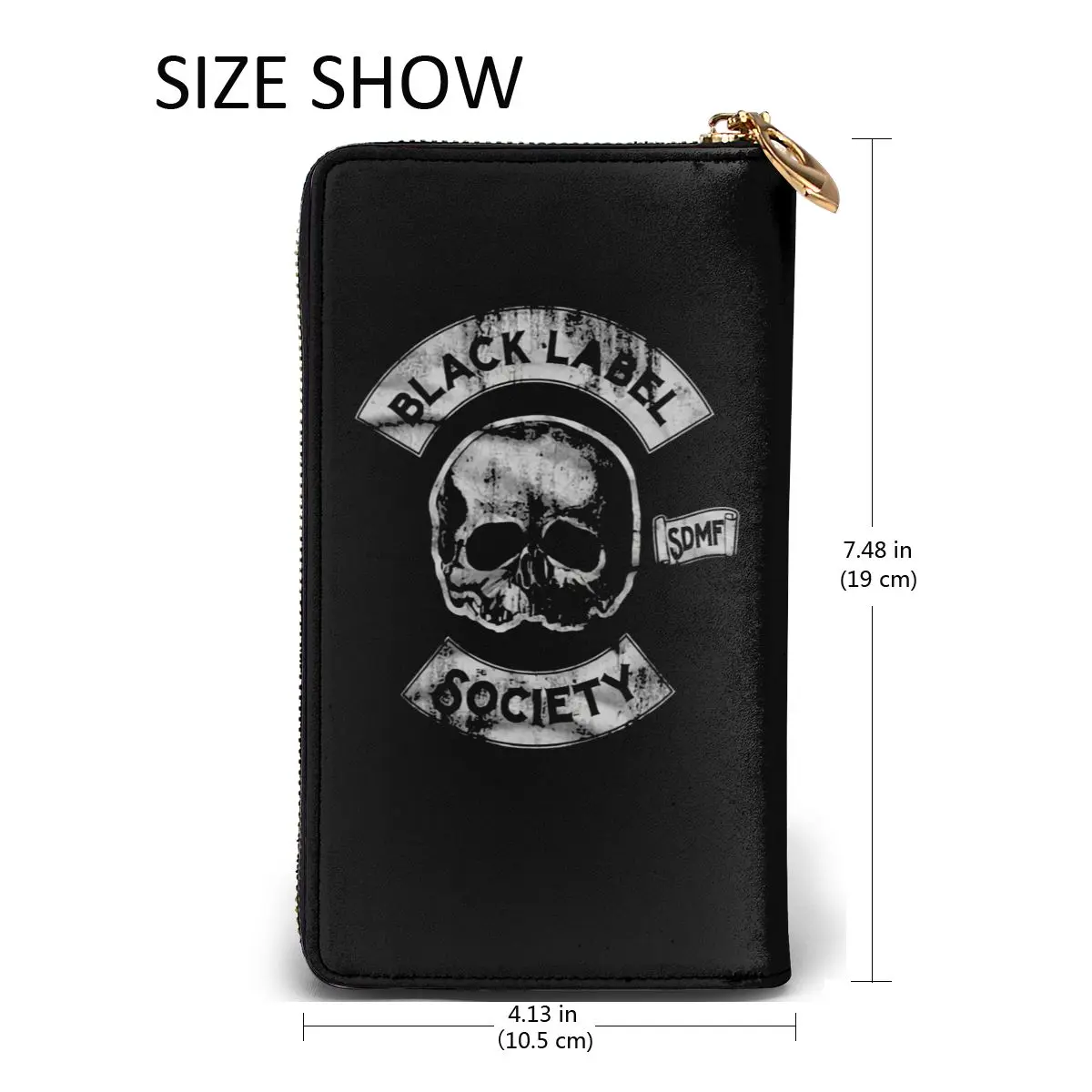

Black Label Society new men's and women's smart leather wallet credit card bank card bag. Long mobile wallet
