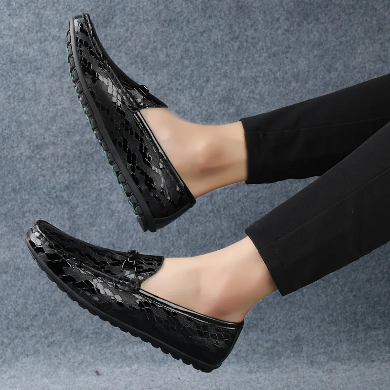 Туфли мужские классические натуральная кожа лоферы модные для свадьбы деловой