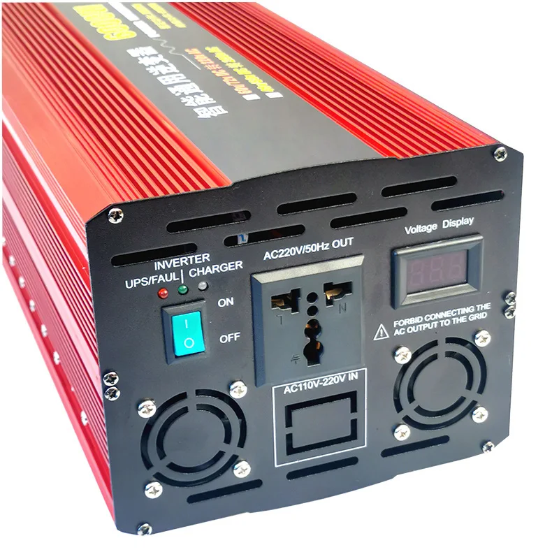 5000w/5KWatt UPS Мощность инвертор с Зарядное устройство dc 12V 24V постоянного тока до 230Vac