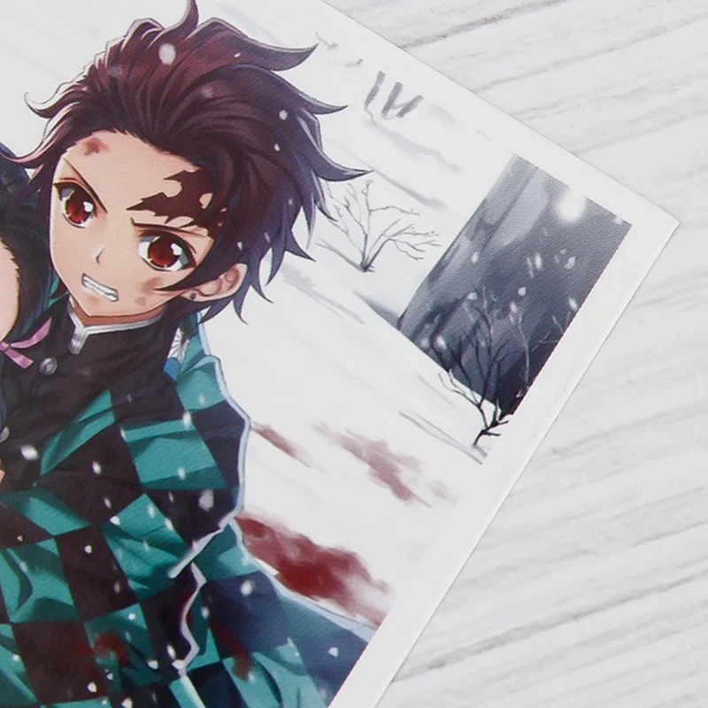180 шт./компл. демон убийца Kimetsu без Yaiba аниме большой Почтовые открытки поздравительная открытка с сообщением подарочные канцелярские товары