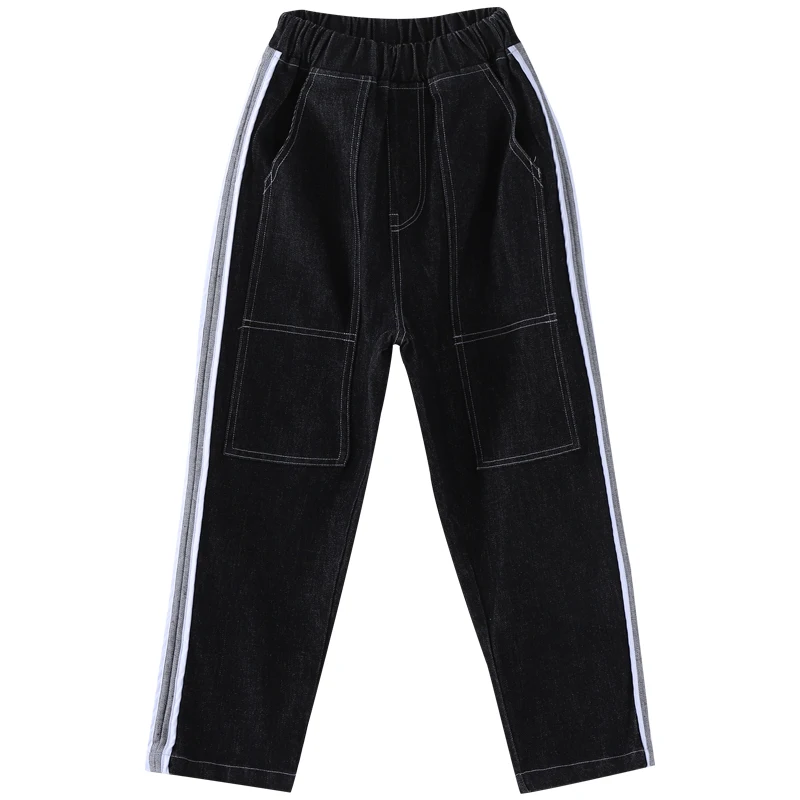 

2020 Hip Hop Dancing Clothes For Kids Black Jazz Pants Performance Dance Wear Pants Jazz Moder Dance Costumes Trousers DQS5514