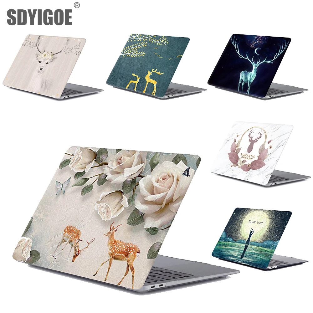 Чехол для ноутбука с принтом животных APPle MacBook Pro13 Air 13 3 11 12 15 Mac Book Case 4 16 Inch Touch Bar Hard