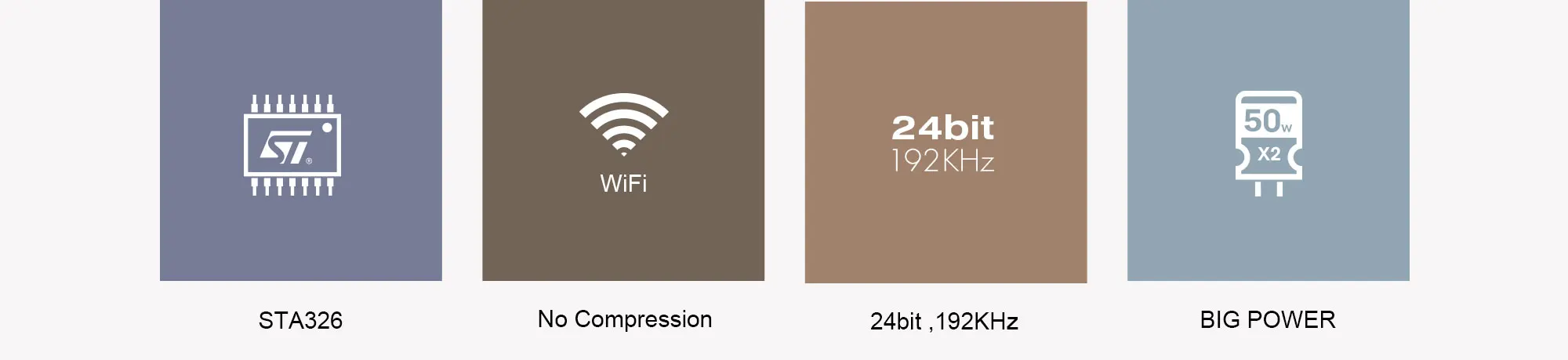 A50 мини домашний WiFi и Bluetooth Hi-Fi стерео Класс D Цифровой мультирум усилитель с Spotify Airplay эквалайзер бесплатное приложение