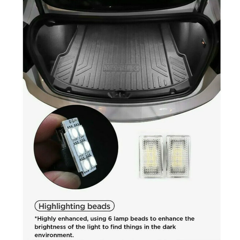 4 шт. светодиодные лампы для внутреннего освещения Tesla Model 3 S X|Декоративная лампа| |