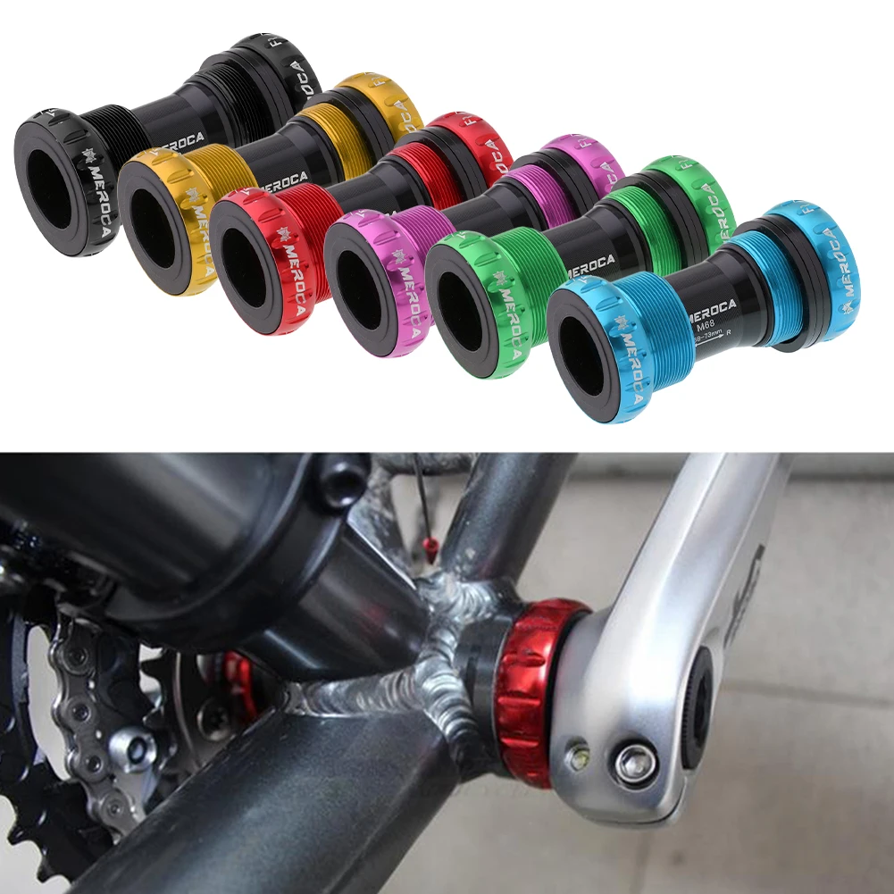 MTB полый Нижний Кронштейн с резьбой BB Велоспорт алюминиевый сплав