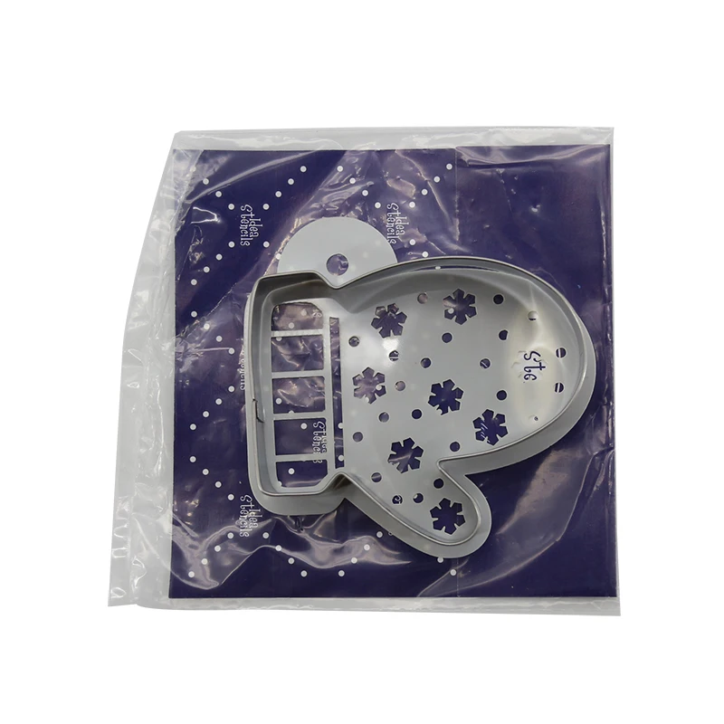 Нержавеющая Рождественская форма в виде перчаток для печенья резак торта