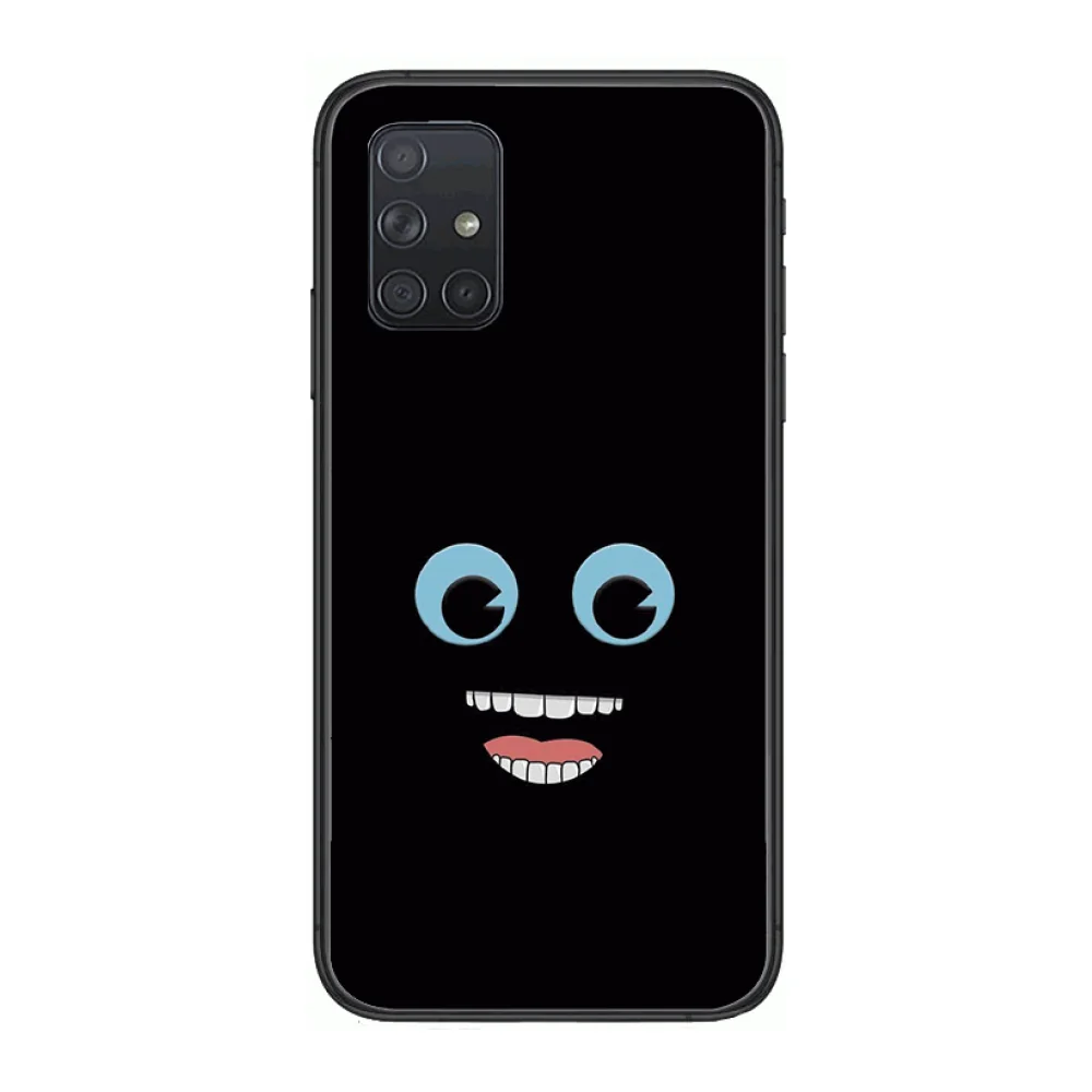 

Funny face Phone Case Hull For Samsung Galaxy A 50 51 20 71 70 40 30 10 E 4G 5G S Black Shell Art Cell Cover