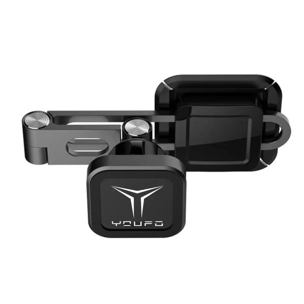 

Magnetic Car Phone Holder Hidden GPS navigation Mount Stand Foldable Tensile Metal Bracket Multifunction Magnetic Stand