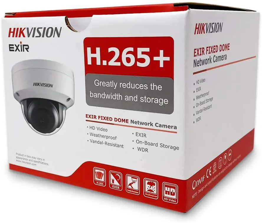 Hikvision оригинальная фотовспышка 4 МП H.265 + сетевая IP-камера IP67 IK10 IR 30m SD-карта 3D WDR