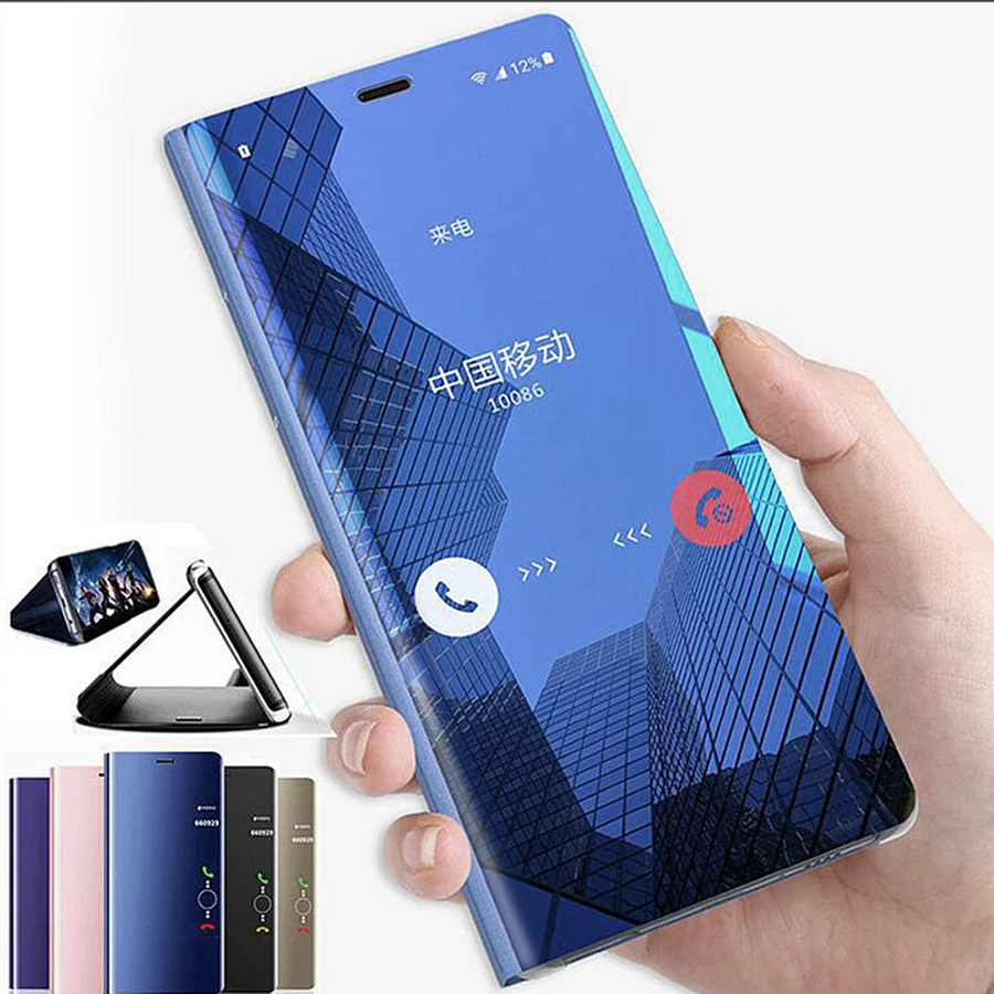 Роскошный прозрачный зеркальный умный чехол для iphone 11 Pro XR XS MAX X 8 7 6 6s кожаный флип-чехол для телефона для iphone X 7 8