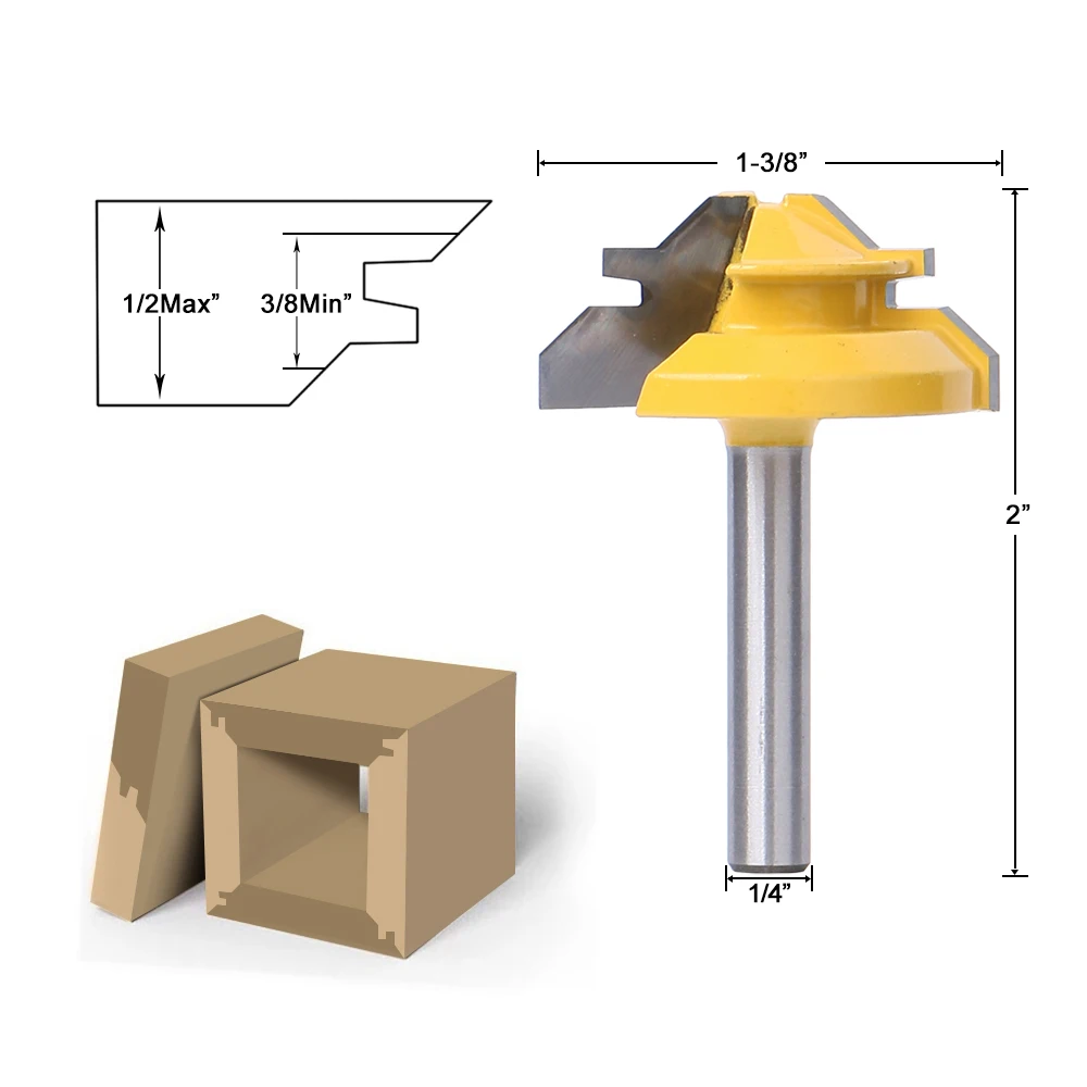 Фреза для обработки древесины под углом 45 градусов | Инструменты
