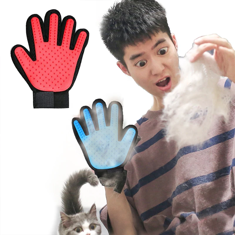 Щетка для домашних животных собак кошек перчатка ухода за шерстью удаления волос