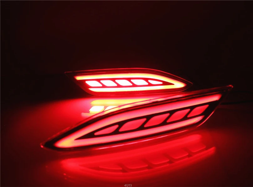 1 комплект светодиодный задний бампер светильник противотуманный фонарь стоп