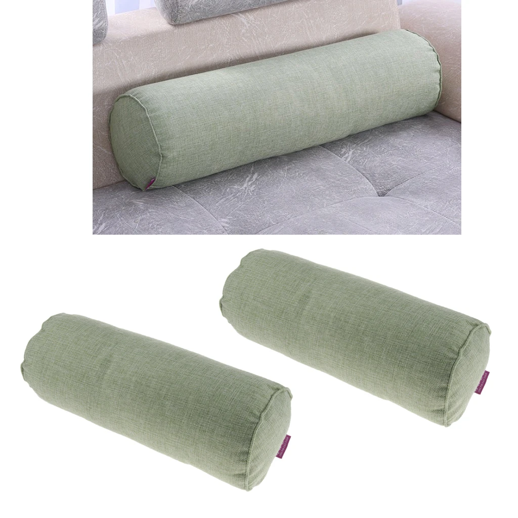 

2pcs Home Travel Breathable Back Shoulder Lumbar Foot Neck Bolster Pillow