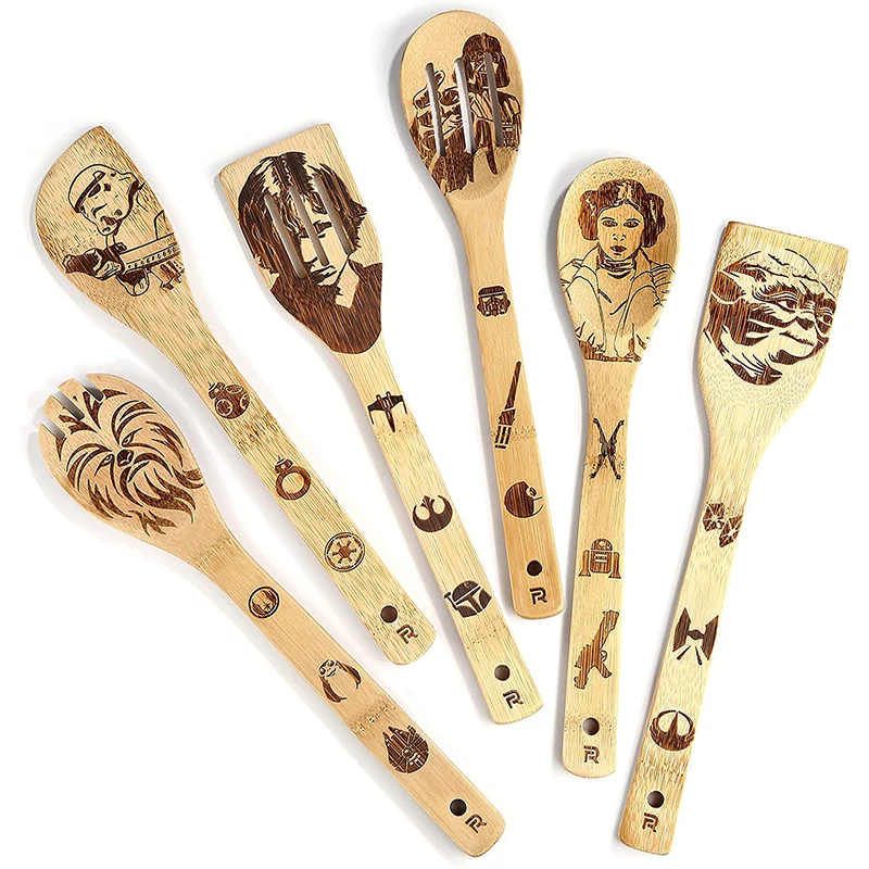 star-wars-darth-vader-chewbacca-gifts-home-decor-wooden-spoons-for-cooking-utensils-set-6-piece-starwars-gifts-kitchen-toys