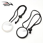 Портативное Панорамное зеркало заднего вида для подводного погружения с регулируемым зеркалом заднего вида с веревкой, безопасные аксессуары для плавания