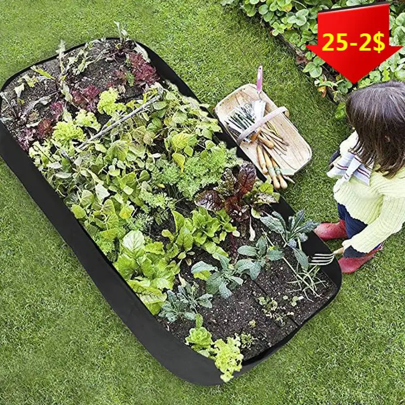 Войлок садовые мешки для выращивания на открытом воздухе овощная сеялка горшки