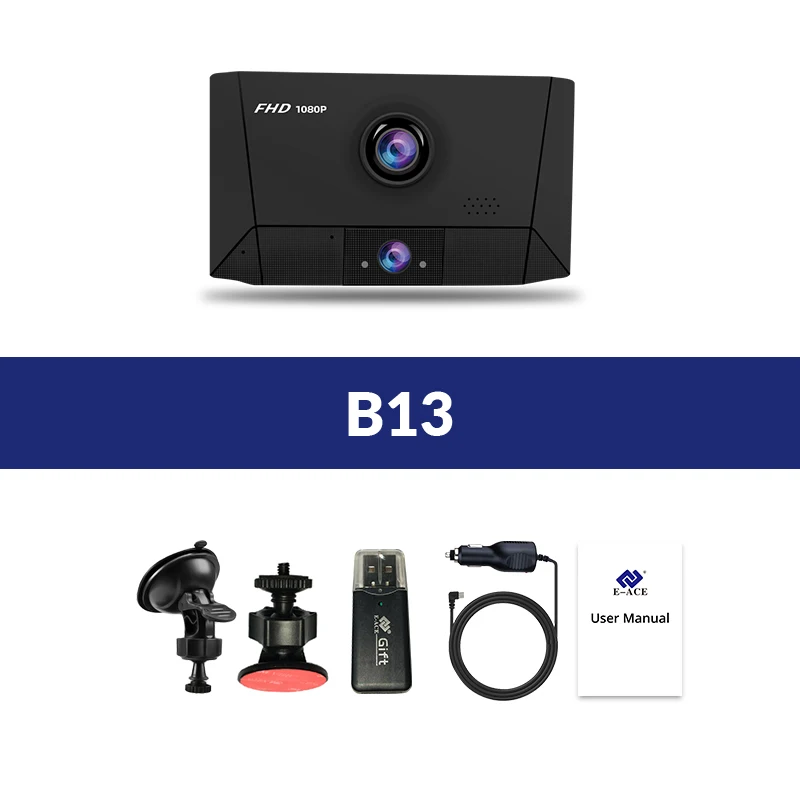 E-ACE B13 DVR 4,0 дюймов авто рекордер 1080P FHD видеорегистратор ночного видения автомобильные видеорегистраторы 3 объектива камеры Автомобильная камера видеорегистратор