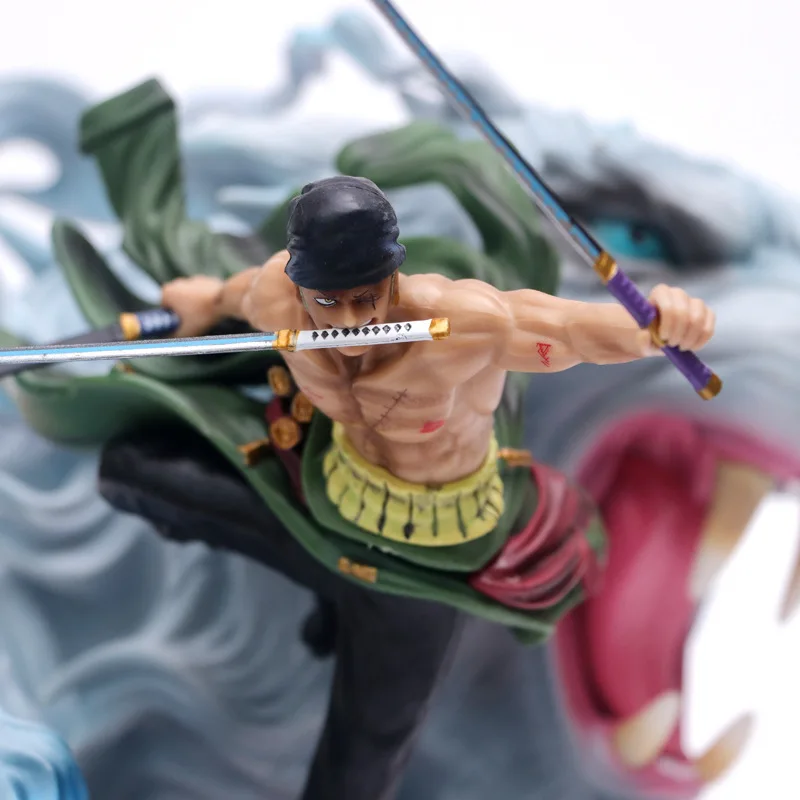 

Exquisite Anime ONE PIECE Zoro Figurine Oversize Action Figure Ornament Model Toy Birthday Gift Movie Collection Free Shipping