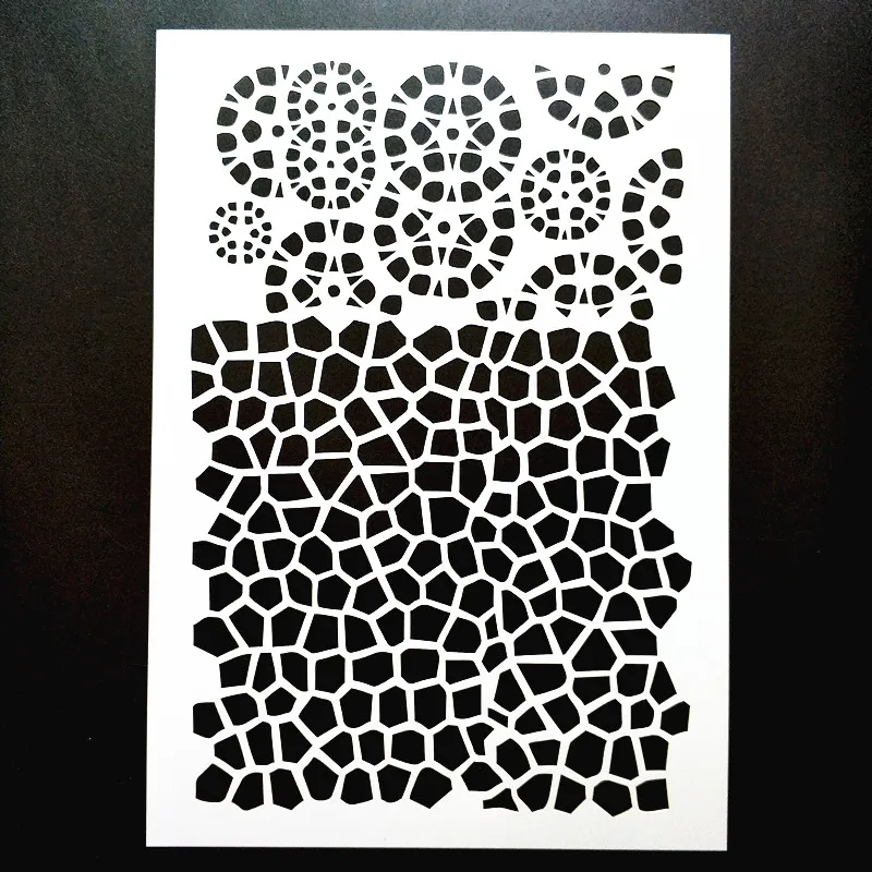 DIY живопись A4 Размер трещина шаблон многоразовые трафареты шаблоны для стены