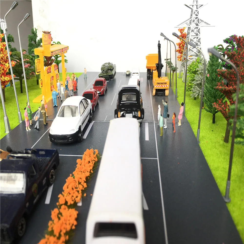 50 мест стоя хо масштаб соотношение 1:87 Миниатюрная кукла модель статуя пейзаж