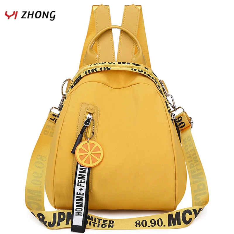 

YIZHONG Nylon Multifunction Mini Backpack for Women Small Travel Backpack Purse Female School Bags for Teenage Girls Mochila