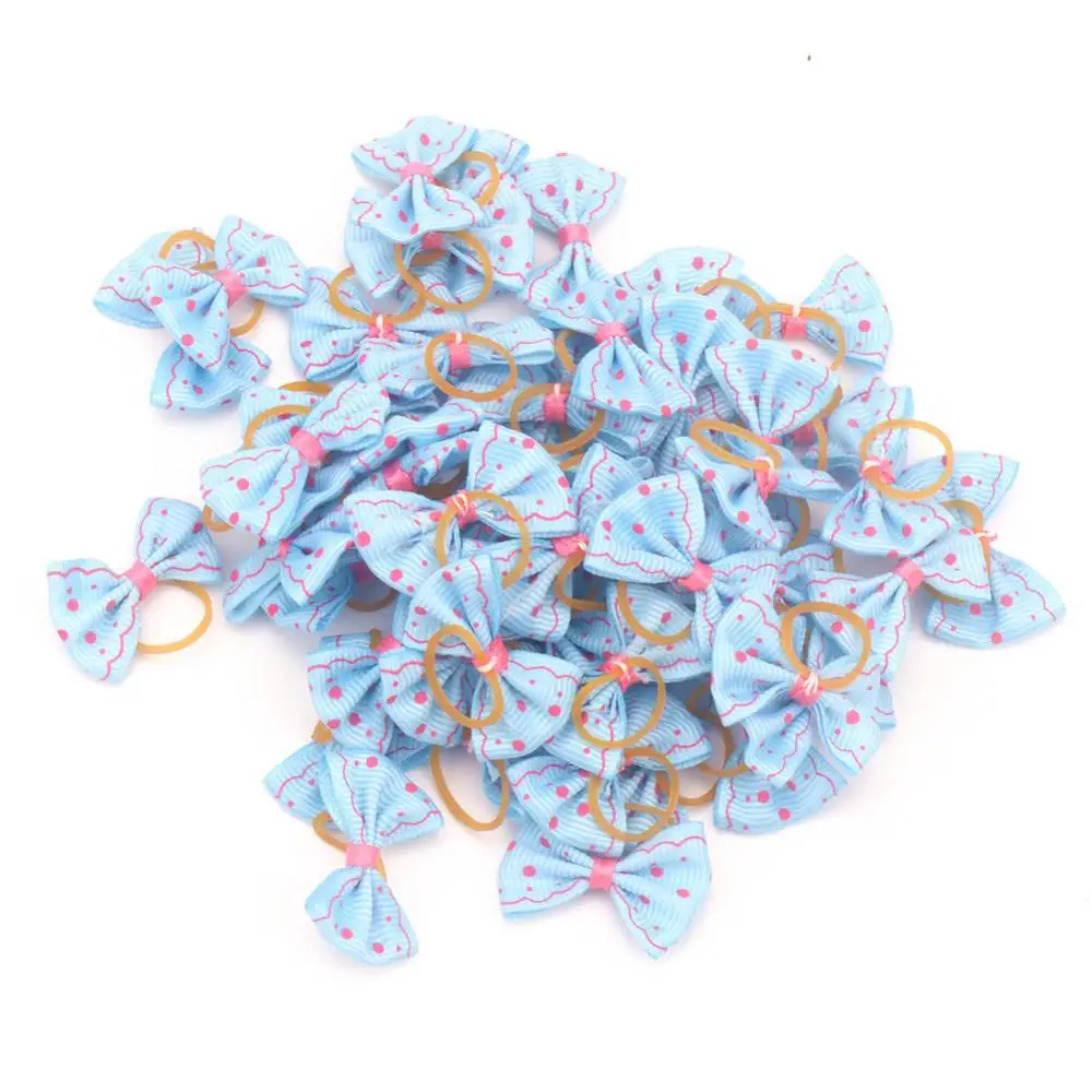 100 шт маленькая собачья шерсть Луки Уход бант щенок аксессуары для домашних